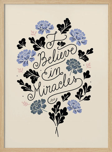 Miracles | Poster - Wood Frame Interior