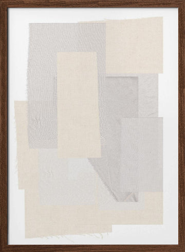 Textured Layers | Poster - Walnut Frame Interior
