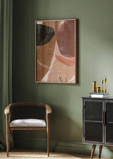 Muted Organic Shapes | Poster - Room Interior 2