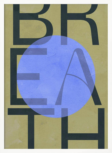 Breath Circle | Poster - White Frame Interior