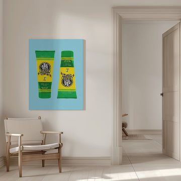 Classic Finnish Mustard Tubes | Canvas - Room Interior 1