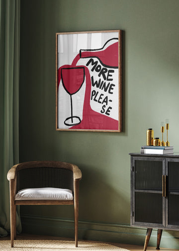 More Wine Please | Poster - Room Interior 2