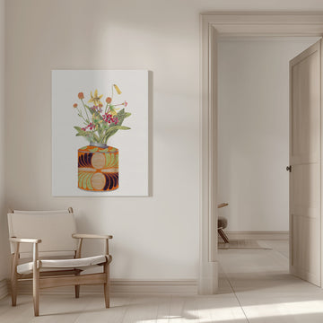 Charming Wildflower Bouquet | Canvas - Room Interior 1