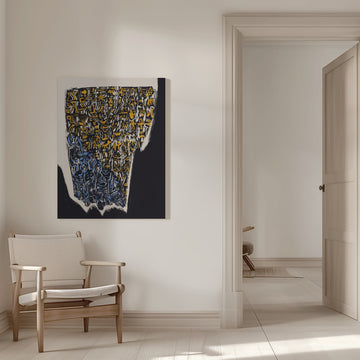 Ancient Golden Symbols | Canvas - Room Interior 1