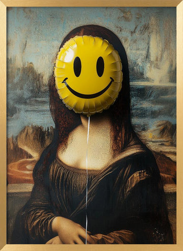Parody of the Mona Lisa | Poster - Gold Frame Interior