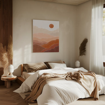 Warm Desert Layers | Canvas - Room Interior 2