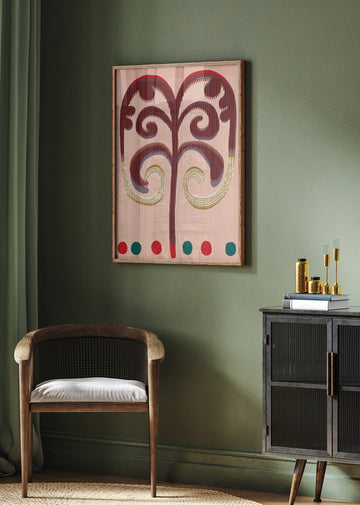Stylized Botanical Swirls | Poster - Room Interior 2