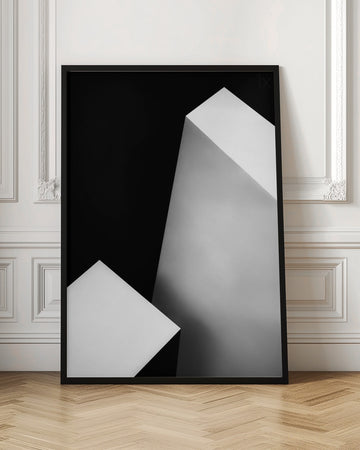 Stark White Geometry | Poster - Room Interior 1
