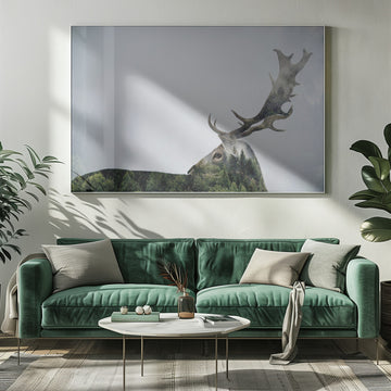 Forest Deer Spirit | Poster - Room Interior 1