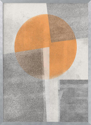 Geometric Harmony | Poster - Silver Frame Interior