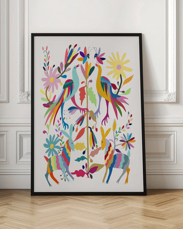 Vibrant Folk Creatures | Poster - Room Interior 1