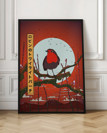 Twilight Robin Perch | Poster - Room Interior 1