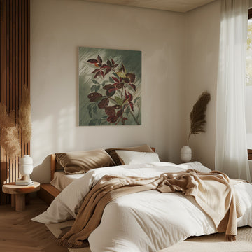 Autumn Leaves In the Rain | Canvas - Room Interior 2