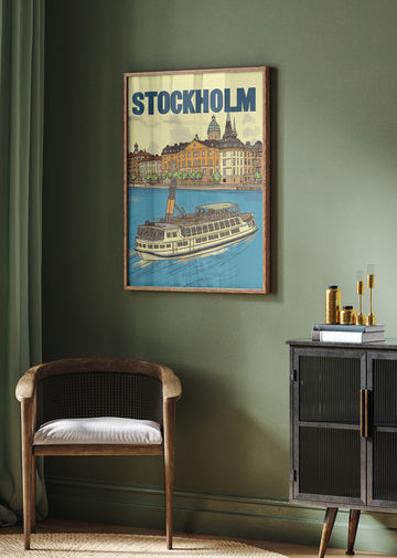 Stockholm Steamboat Journey | Poster - Room Interior 2