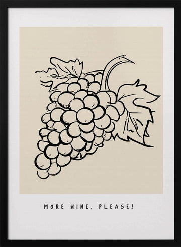 Grapes of Joy | Poster - Black Metal Frame Interior