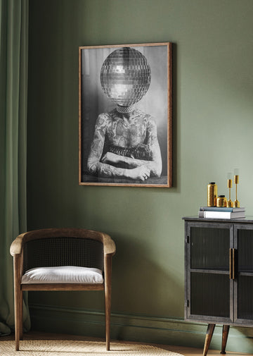 Tattooed Disco Figure | Poster - Room Interior 2