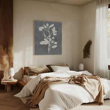 Botanical Rose Silhouette | Canvas - Room Interior 2