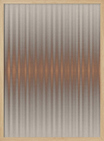 Shimmering Copper Lines | Poster - Wood Frame Interior