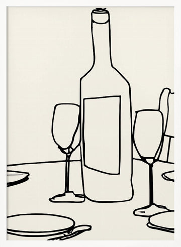 Tablestilllifeno07 | Poster - White Frame Interior