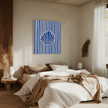 Coastal Shell Stripes | Canvas - Room Interior 2