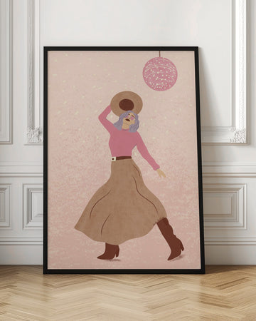 Disco Cowgirl 1 | Poster - Room Interior 1