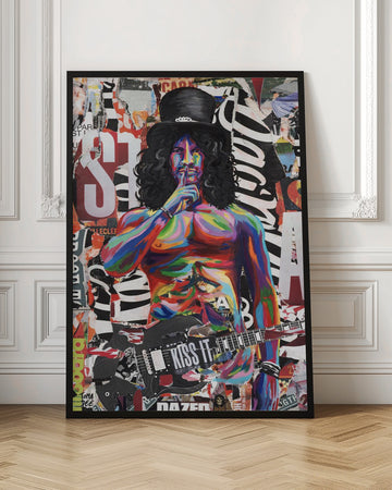 Vibrant Rocker Portrait | Poster - Room Interior 1
