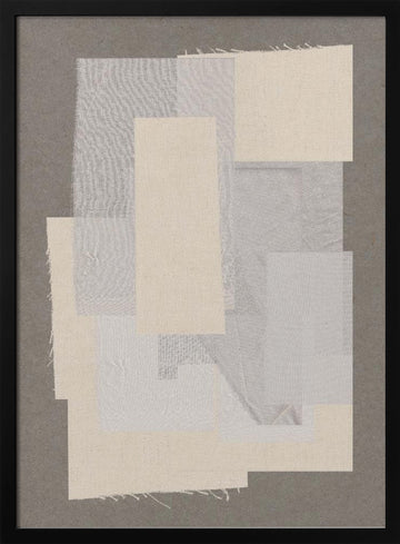 Textile Harmony | Poster - Black Metal Frame Interior