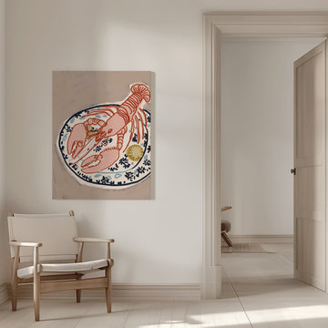 Pink Lobster Dinner | Canvas - Room Interior 1