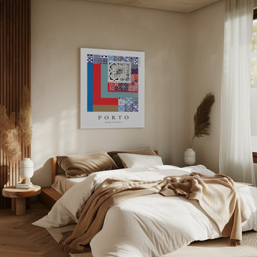 Porto Azulejo Patterns | Canvas - Room Interior 2