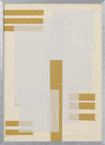 Golden Harmony | Poster - Silver Frame Interior