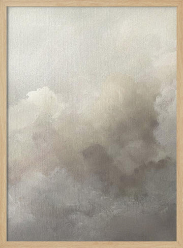 Think Cloud | Poster - Wood Frame Interior