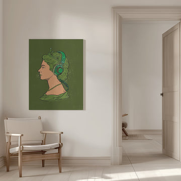 Green Queen Beats | Canvas - Room Interior 1