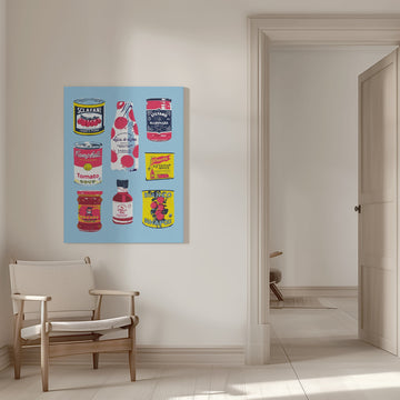 Retro Kitchen Food | Canvas - Room Interior 1