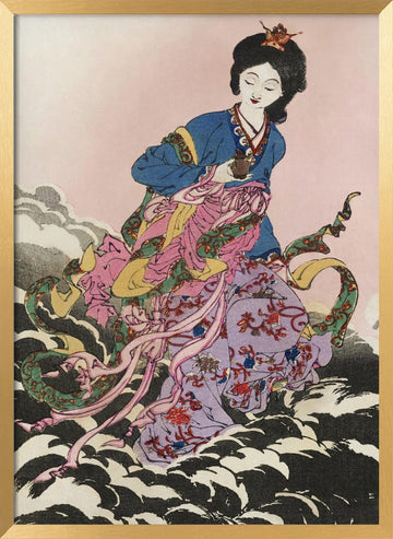 Japanese Woman (1839 1892) | Poster - Gold Frame Interior