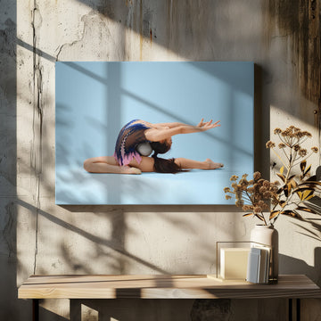 Graceful Rhythmic Gymnast Pose | Canvas - Room Interior 2