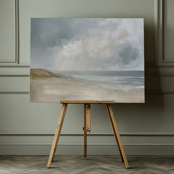 Misty Beach Morning | Canvas - Room Interior 1