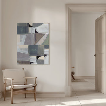 Muted Abstract Shapes | Canvas - Room Interior 1