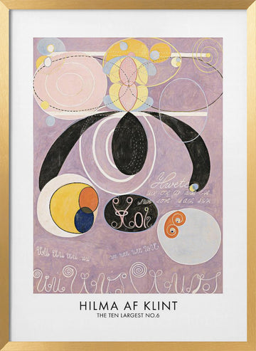 The Ten Largest No.6 Poster | Poster - Gold Frame Interior