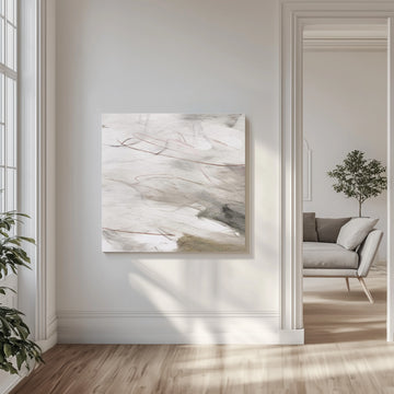 Subtle Grey Abstract | Canvas - Room Interior 1