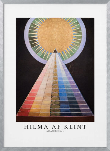Altarpiece No1 Poster | Poster - Silver Frame Interior