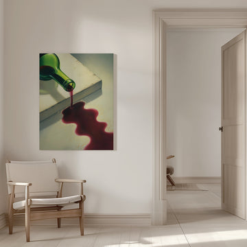 Pouring Red Wine | Canvas - Room Interior 1