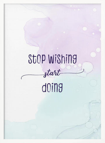 Motivational Abstract Quote | Poster - White Frame Interior