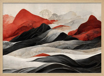 Crimson Peaks | Poster - Wood Frame Interior