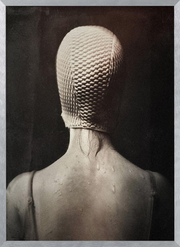 Pensive Swimmer's Back | Poster - Silver Frame Interior