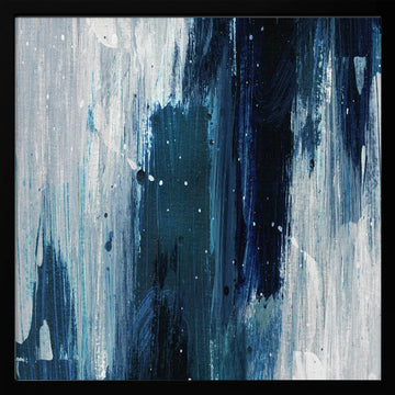 Indigo 2 | Poster - Black Metal Frame Interior