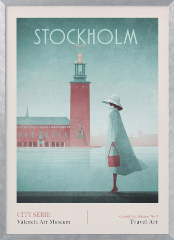 Stockholm-1 Stockholm City Hall | Poster - Silver Frame Interior