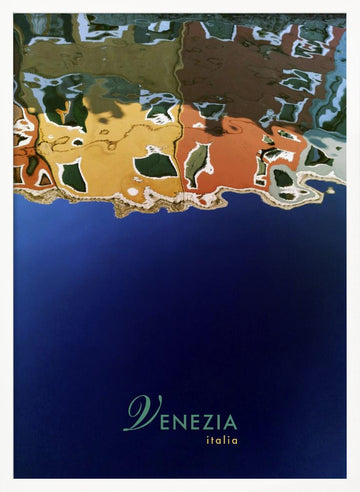 Colorful Venice Reflections | Poster - White Frame Interior