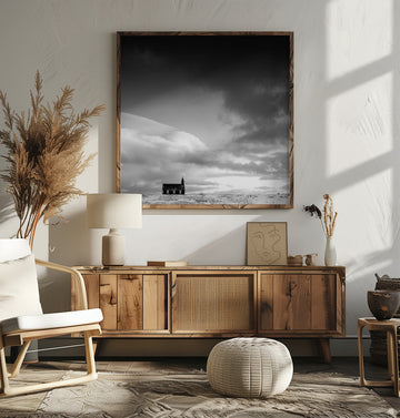 Black Church Under Dark Sky | Poster - Room Interior 2