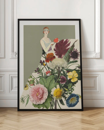 Flapper Floral Fashion | Poster - Room Interior 1