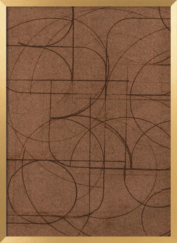 Curved 1 | Poster - Gold Frame Interior